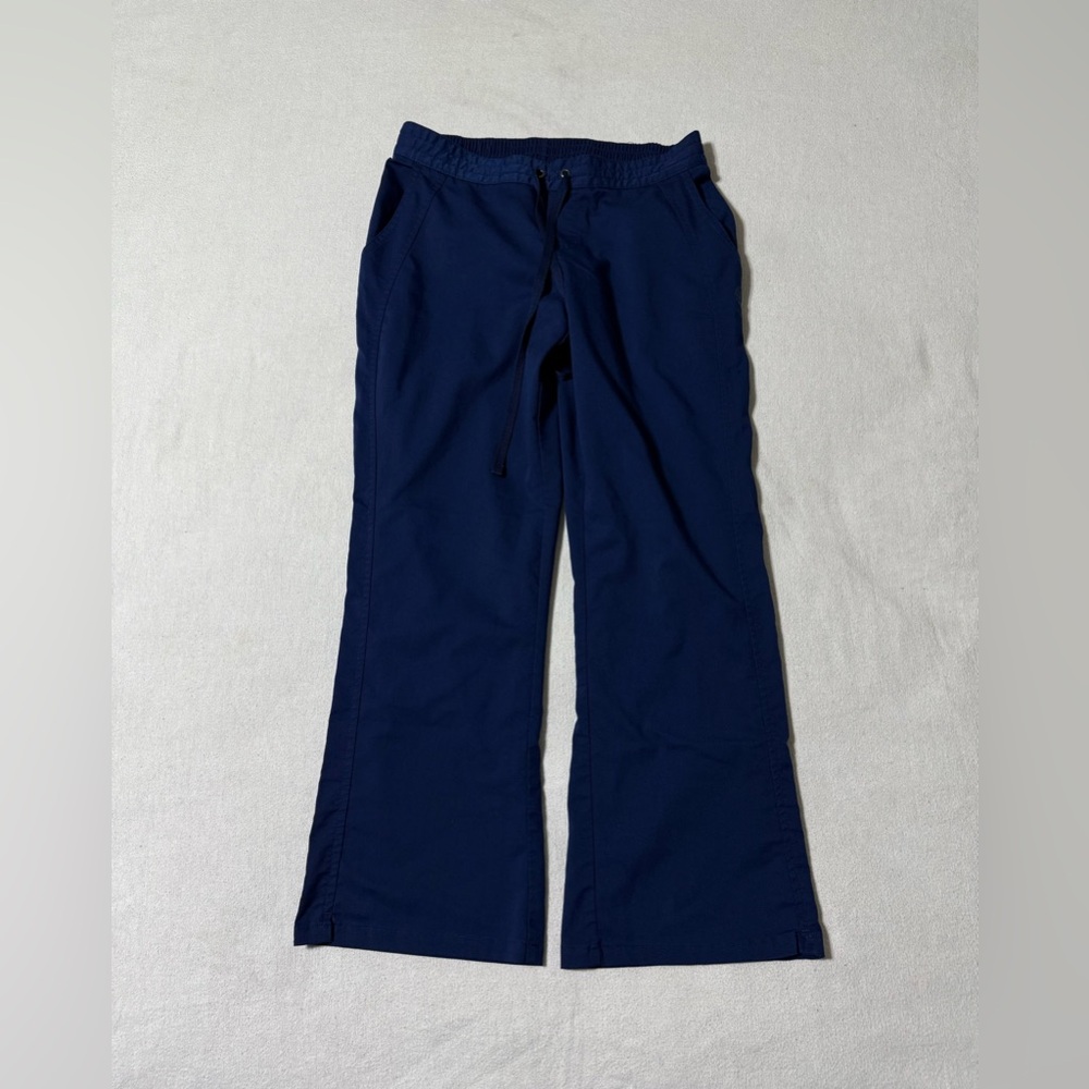 Healing Hands Purple Label Women's Small Petite Taylor Elastic Pants Navy Blue